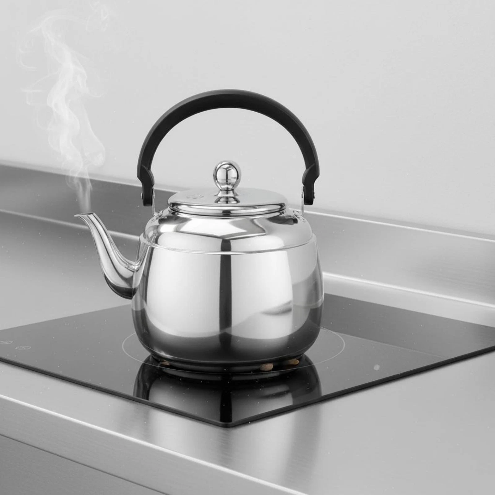 Whistling Tea Kettle Whistle Signal Stainless Steel Water Kettle for