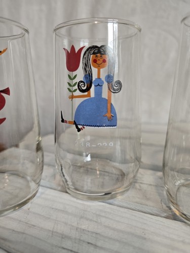Vintage Rare Zodiac glasses 4 oz juice/ beer sampler MCM 1 each - Picture 4 of 7