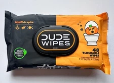 Dumpkin Pumpkin Spide Dude Wipes x1 Pack 48 Flushable Wipes