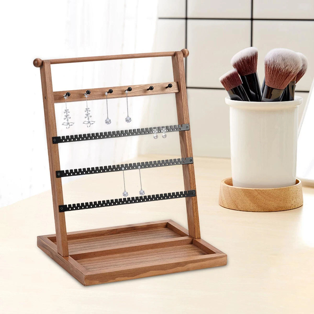 Jewelry Storage Rack Photo Props Vintage 5 Tier for Wardrobe
