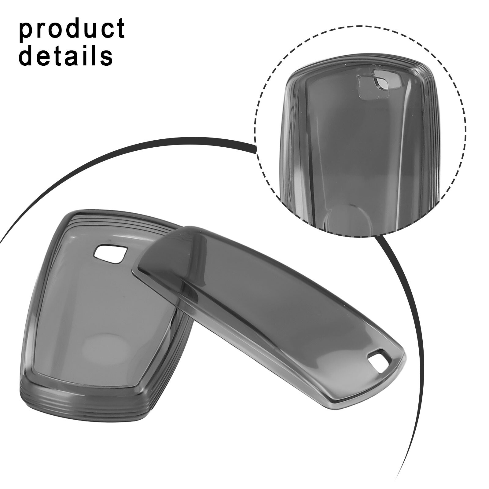 Long Lasting Black Transparent Key Fob Case Cover for BMW F22 F30 F31 ...