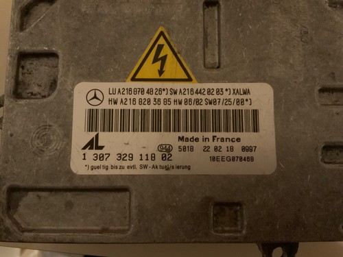 07-10 Mercedes W221 S550 CL63 AMG Headlight Xenon Ballast Module 2168203585 OEM - Picture 5 of 5