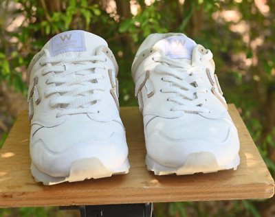 Sangacio Sneakers Size: lady US 10.5 White Leather uppers