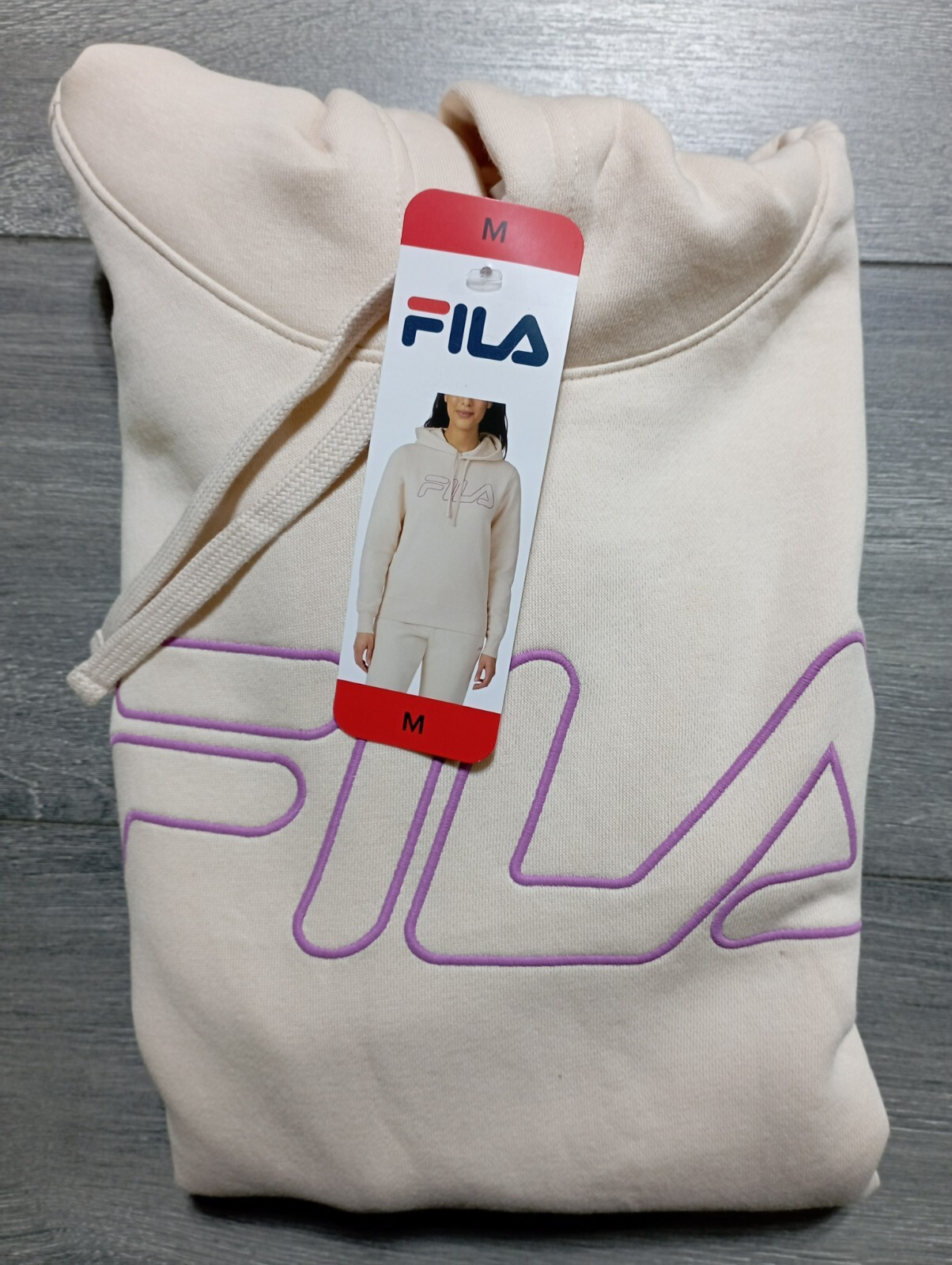 Fila Pullover Felpa con Cappuccio Adulto Donna Medio Sabbia Dollaro