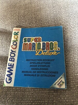 Super Mario Bros. Deluxe - GameBoy Color Cart Anleitung Manual PAL Original
