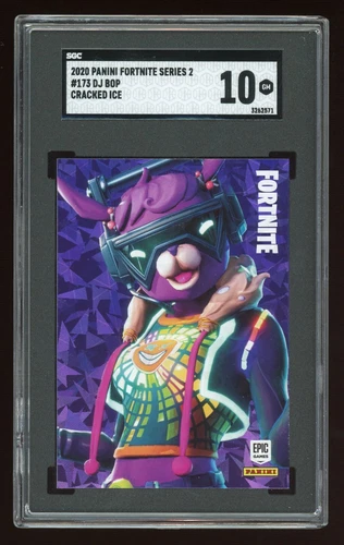 2020 Panini Fortnite Series 2 DJ Bop Cracked Ice SGC 10 GEM MINT | #173