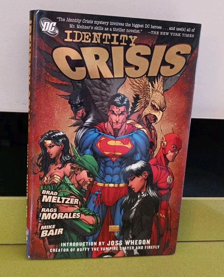 IDENTITY CRISIS HC MELTZER MORALES BAIR BE+ JACKET DC COMICS 2005 1ST PRINT - Photo 1/4