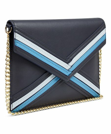 navy leather clutch purse