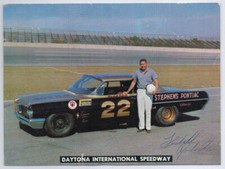 FIREBALL ROBERTS Autograph 1962 Daytona Postcard, Nascar HOF, Signed, Auto, RARE
