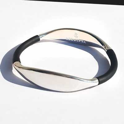 Armband Eclipse LUNAR Esculpta Herren Armreif Männerarmband Silber bequem silber