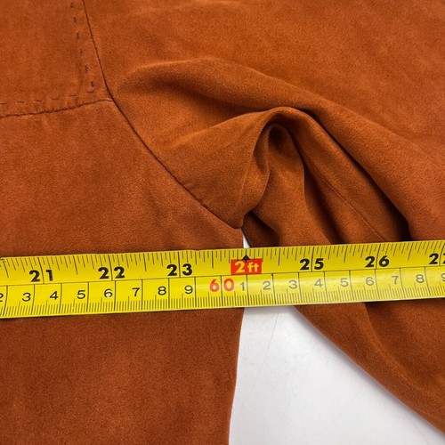 VTG Bugatti lightweight casual button up jacket made in Germany rust size 40R - Picture 12 of 13