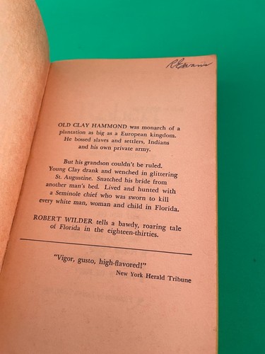 Bright Feather by Robert Wilder Vintage 1966 Bantam Historical Novel Florida PB - Picture 4 of 6