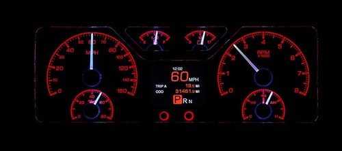 Dakota Digital 1940 Ford Car 1940-47 Truck Analog Gauge System Black HDX-40F-K - Picture 2 of 17