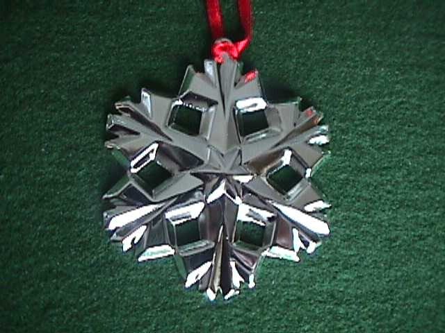 TOWLE 1995 Silver Plate STAR Christmas Ornament