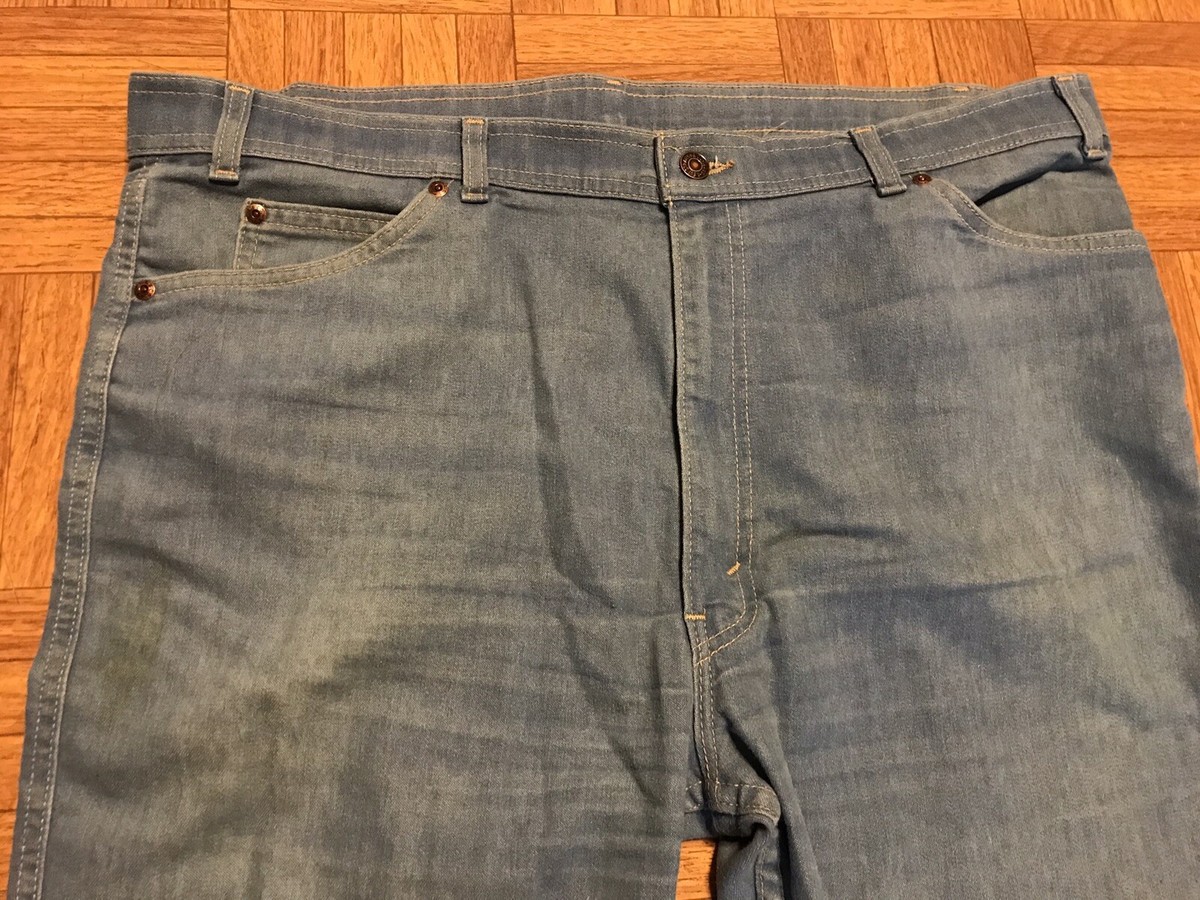 Vintage Levis Action Jeans Soft Light Blue Denim Mens 42x27 Vintage Levis Action Jeans Soft Light Blue Denim Mens 42x27