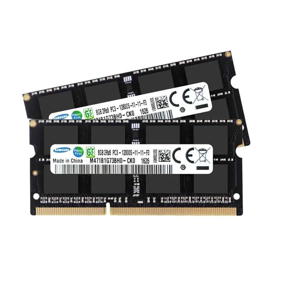 Samsung 16GB 8GB 4GB DDR3 1600MHz PC3-12800S SODIMM 204Pin Laptop Memory LOT BK - Image 2 of 4