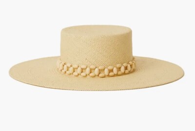 BTB Los Angeles Evie Beaded Straw Hat | eBay display picture 3