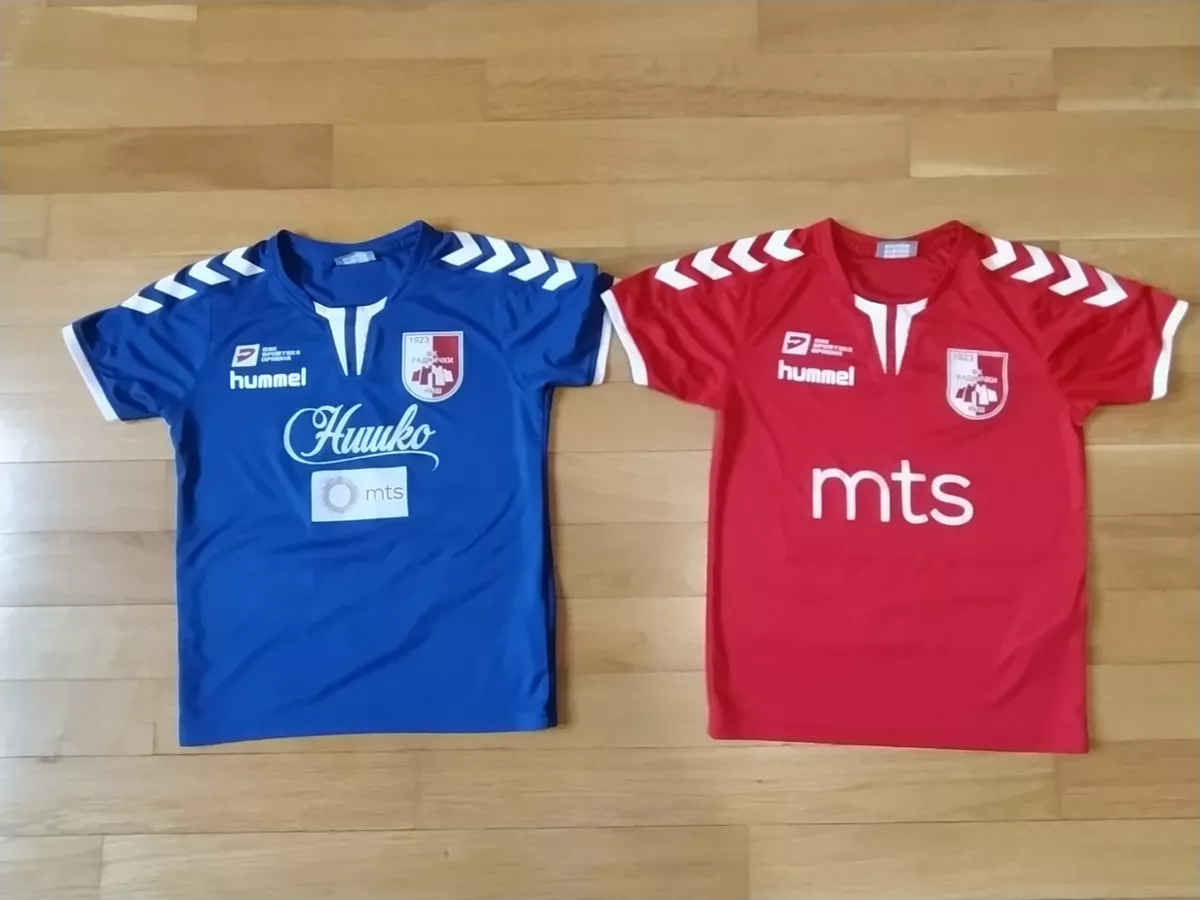 FK Radnicki Nis Serbia Hummel lot of 2 kids shirts 116-128 / 6-8 years