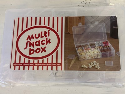 Snackbox mit herausnehmbaren Gittern Fächern Snackschalen