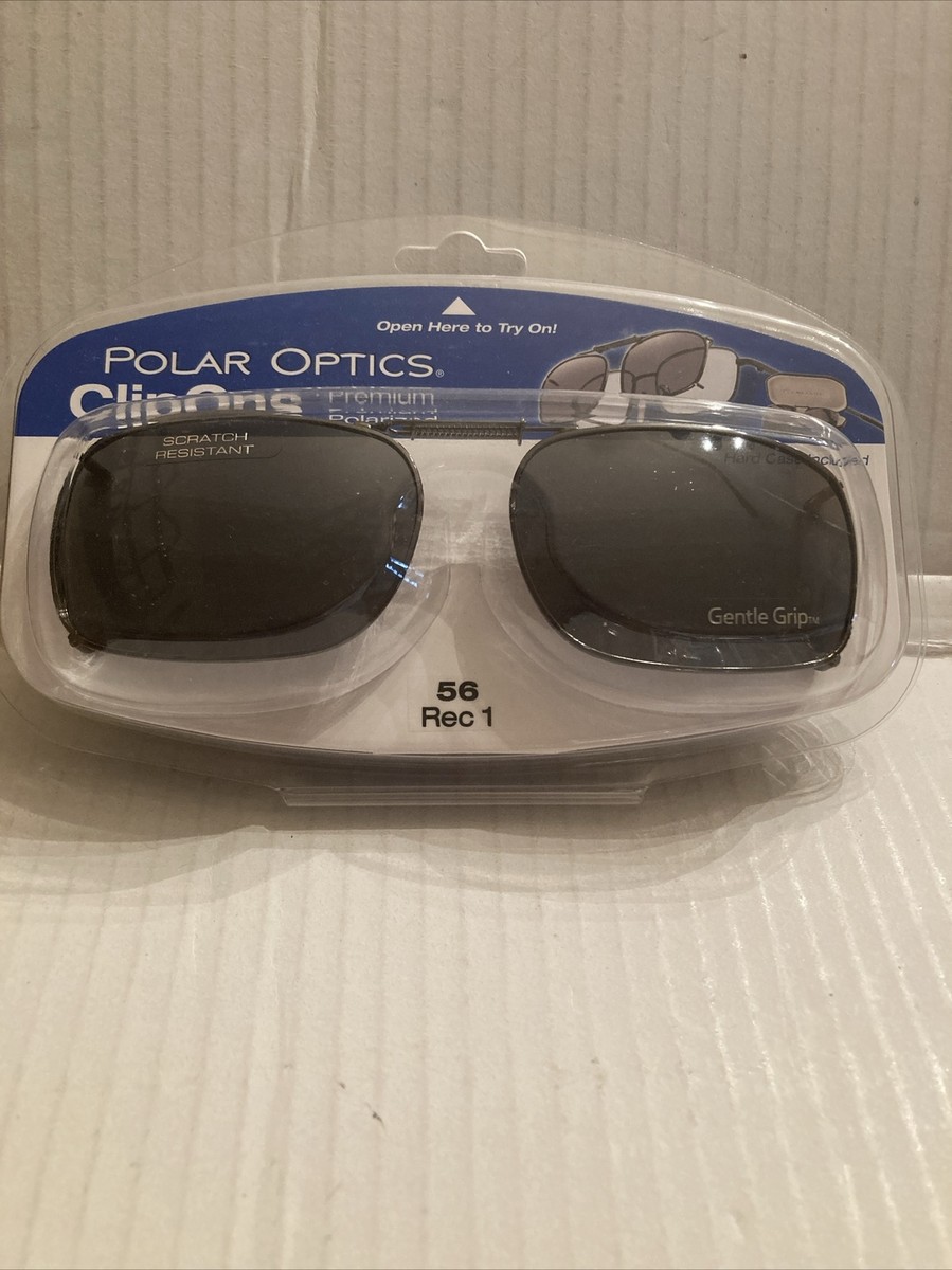 Polar Optics clip on sunglasses polarized #56 rec New - Main Image