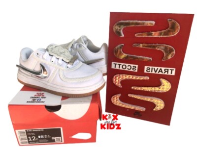 Kids Travis Scott Air Force One Sail Sneakers 12C Cactus Kids Travis Scott Air Force One Sail Sneakers 12C Cactus