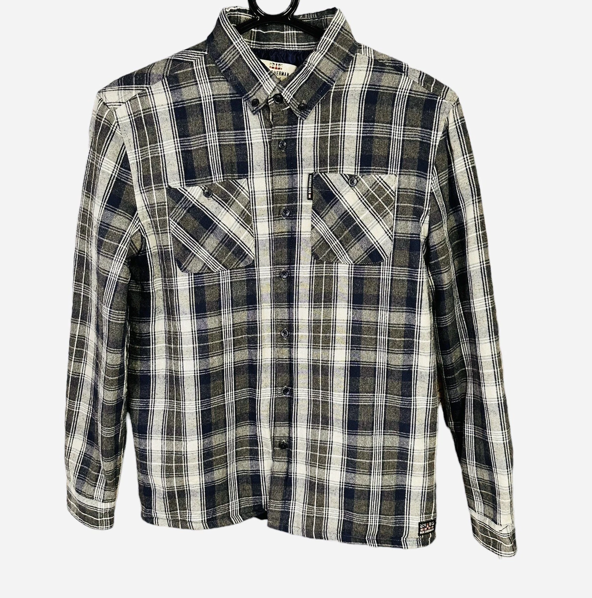 Ben Sherman Mens Boys Lumberjack Shirt 12 13yrs Quilted Checked