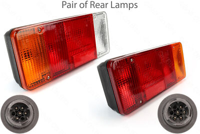 Pair of Rear Lights Iveco Daily Chassis Cab / Luton Pick Up 1999 to ...