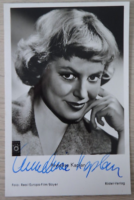 Autogramm deutsche Filmschauspielerin Anneliese Kaplan (104301)
