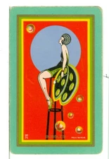 Single Vintage Playing Card U.S. Narrow Named "Bubbles" BU-1-1 C