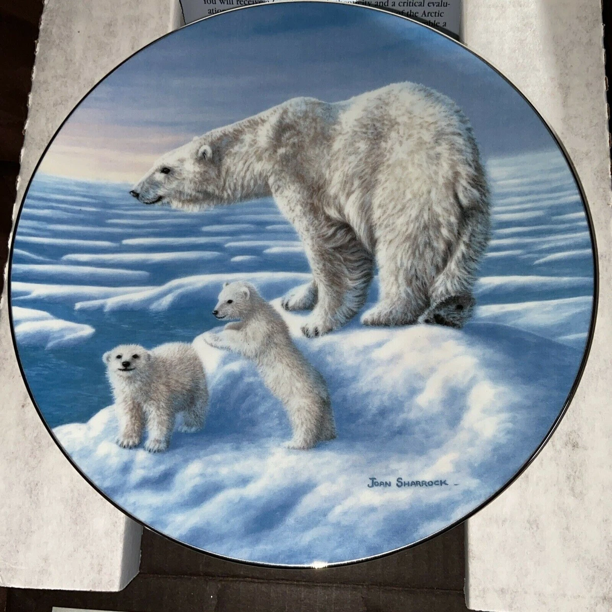 Kings Of The Hill Plate 1 of Treasures of The Arctic Series Bradford Exchange