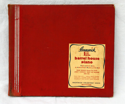 BARREL HOUSE PIANO -ALBUM- Fragment  3 von 4 Platten Jazz Schellack 78rpm A381