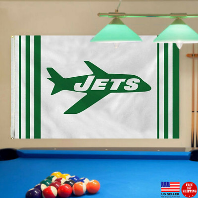 FLAG 3X5 Man Cave Banner New York Jets Football New USA Tailgating Flags Sign