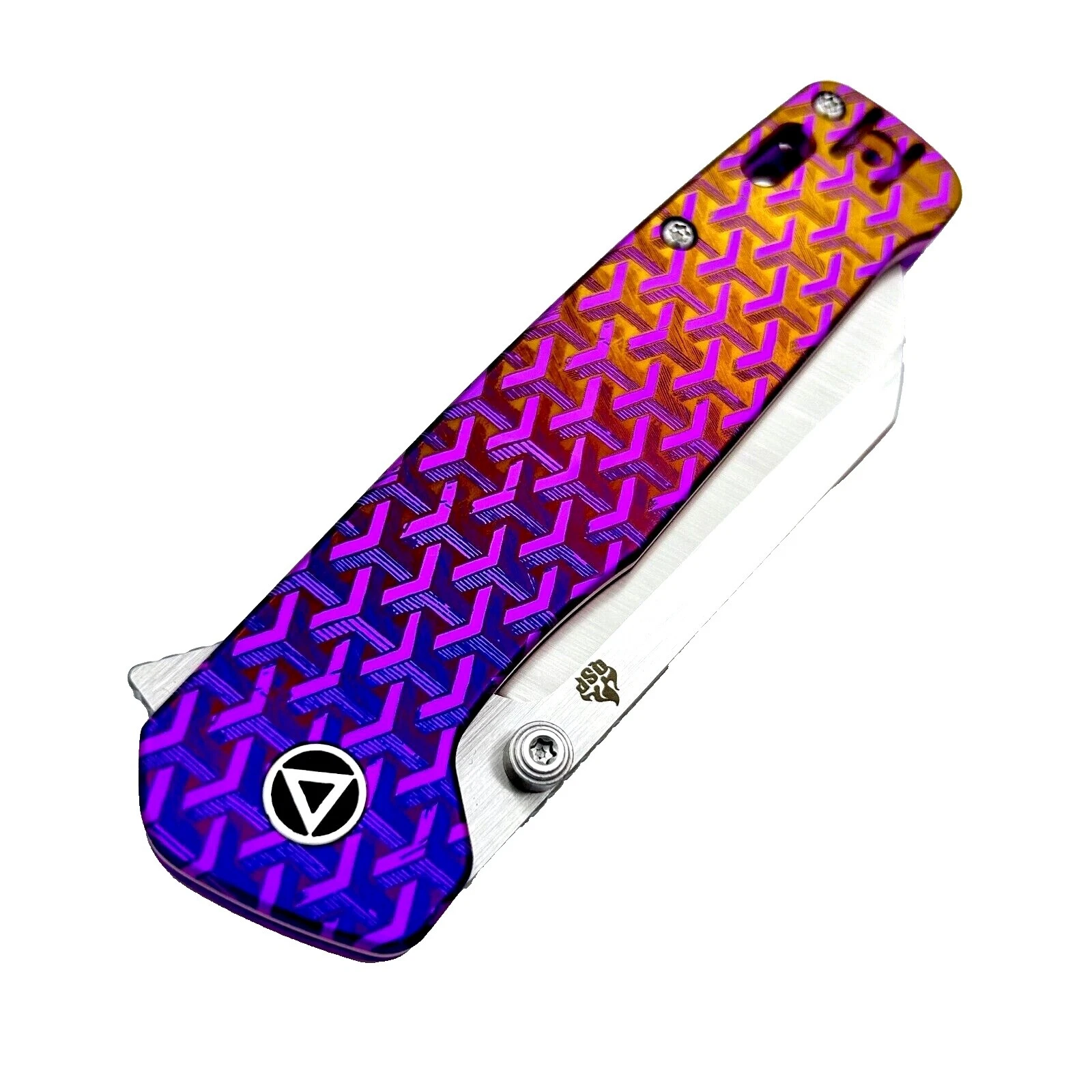 Titanium Handle Right-Handed Collectible Modern Pocketknives Folding Knives