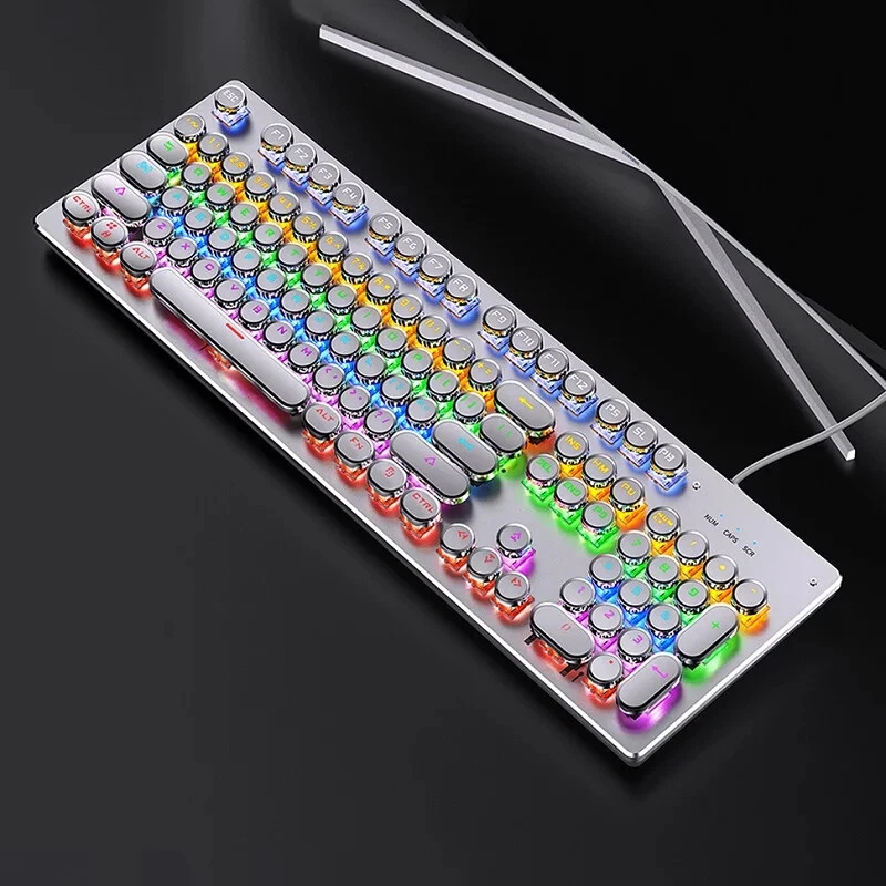 Mechanical Keyboard Blue Black Brown Switch 104 Keys USB Wired Gaming Keyboards