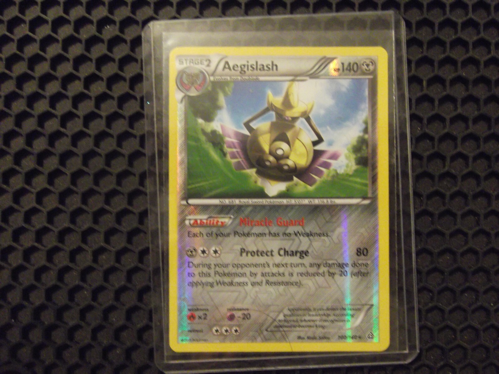 2015 Pokemon Aegislash 100/160 Reverse Holo XY Primal Clash NM