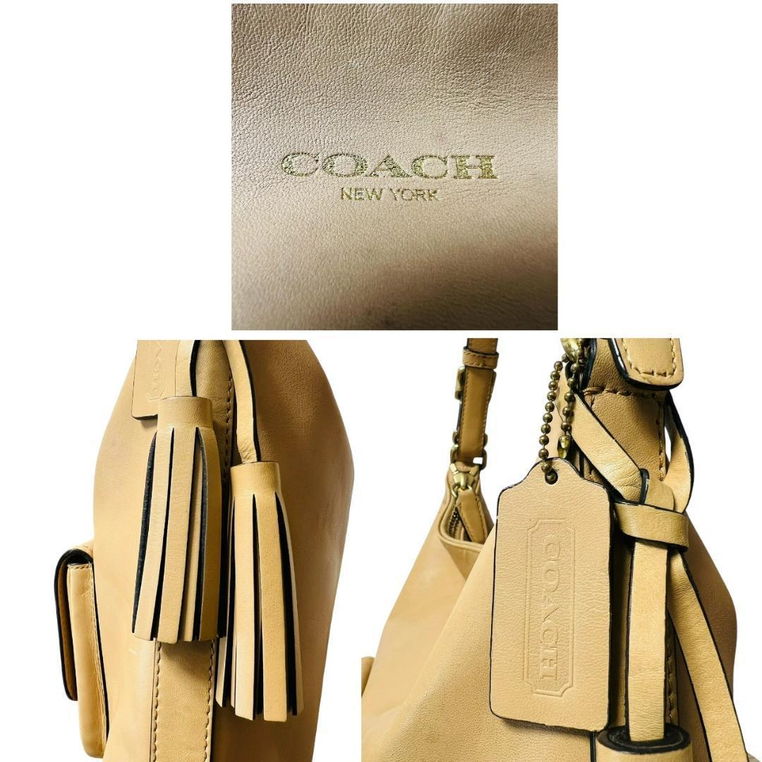 Coach 2way one shoulder bag Hobo Old Coach leather Turn Lock 