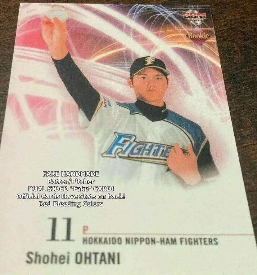 BEWARE= FAKE Novelty 2013 2012 Cards BBM SHOHEI OHTANI PROMO Japan BEWARE= FAKE Novelty 2013 2012 Cards BBM SHOHEI OHTANI PROMO Japan