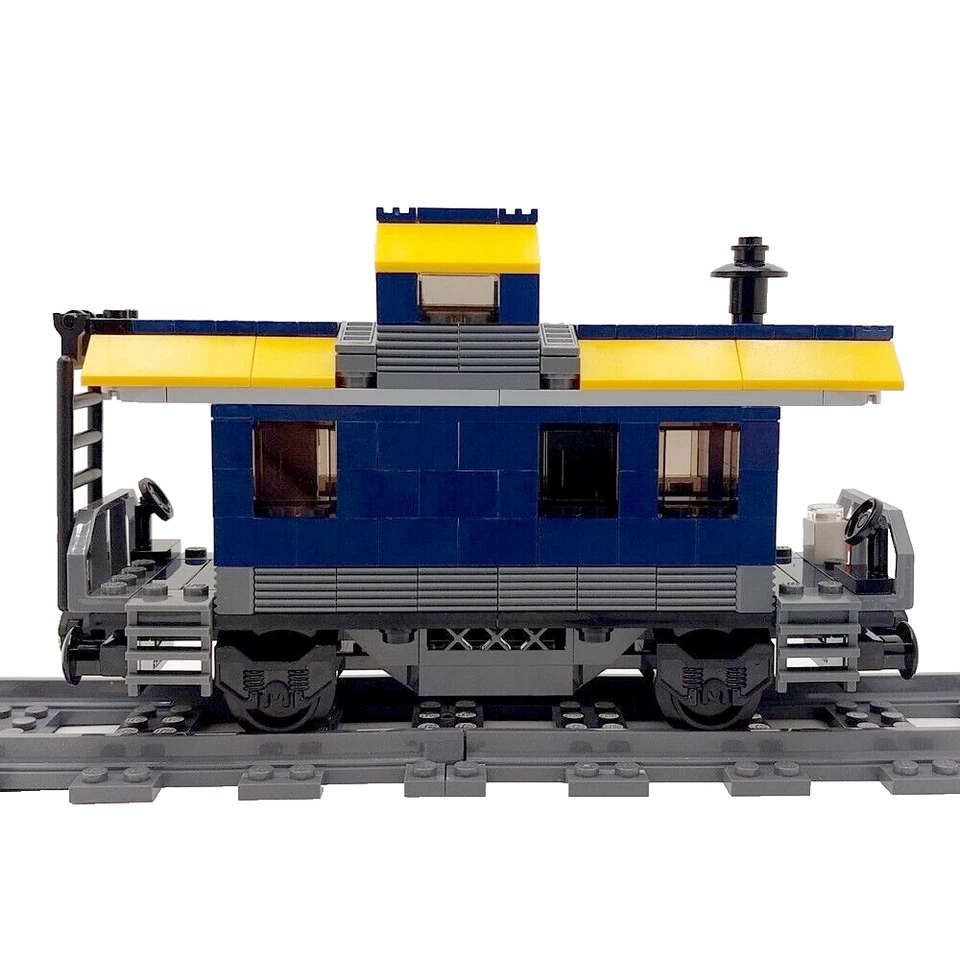Made With LEGO® Bricks Train Caboose Guard Luggage Wagon Carriage 60336 60198 A - Image 2 of 4