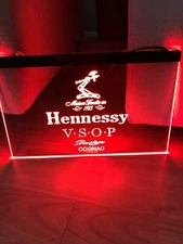HENNESSY VSOP COGNAC Led Neon Light Up Sign Bar Pub Man Cave Sport Gift 