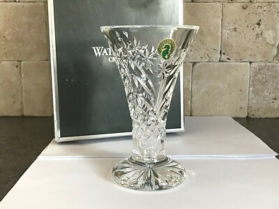  WATERFORD CRYSTAL HAPPY HOLIDAY'S TREE VASE MIB