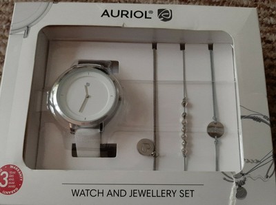 auriol watch and jewellery set