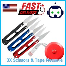 3X Sewing Scissors Snip Thread Cutter Embroidery Nipper Retractable Tape Measu