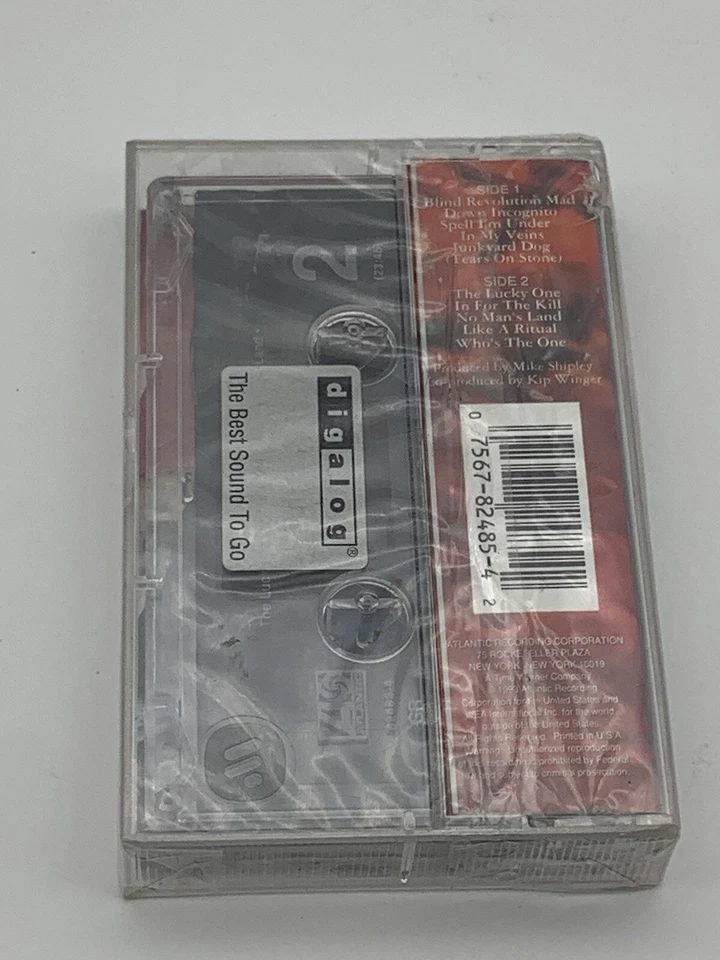 Winger Pull Cassette Tape 82485-4 Glam Metal Hard Rock 1993 Sealed Foto 2 de 4