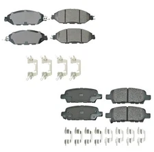 Akebono ProACT Front & Rear Ceramic Brake Pad Kit For Infiniti Nissan Automatic