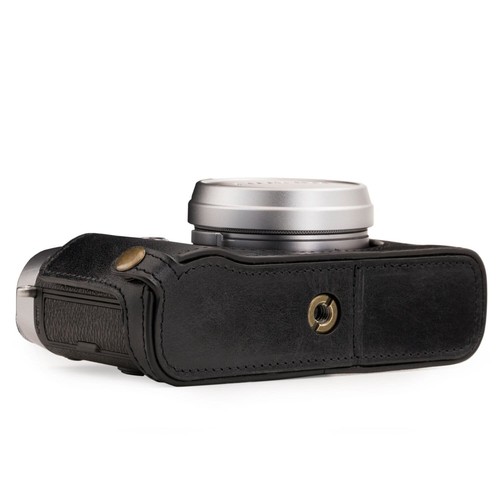 MegaGear Fujifilm X100F Ever Ready Top Maserung Leder Kamera halbe Hülle und Riemen - Bild 11 von 14