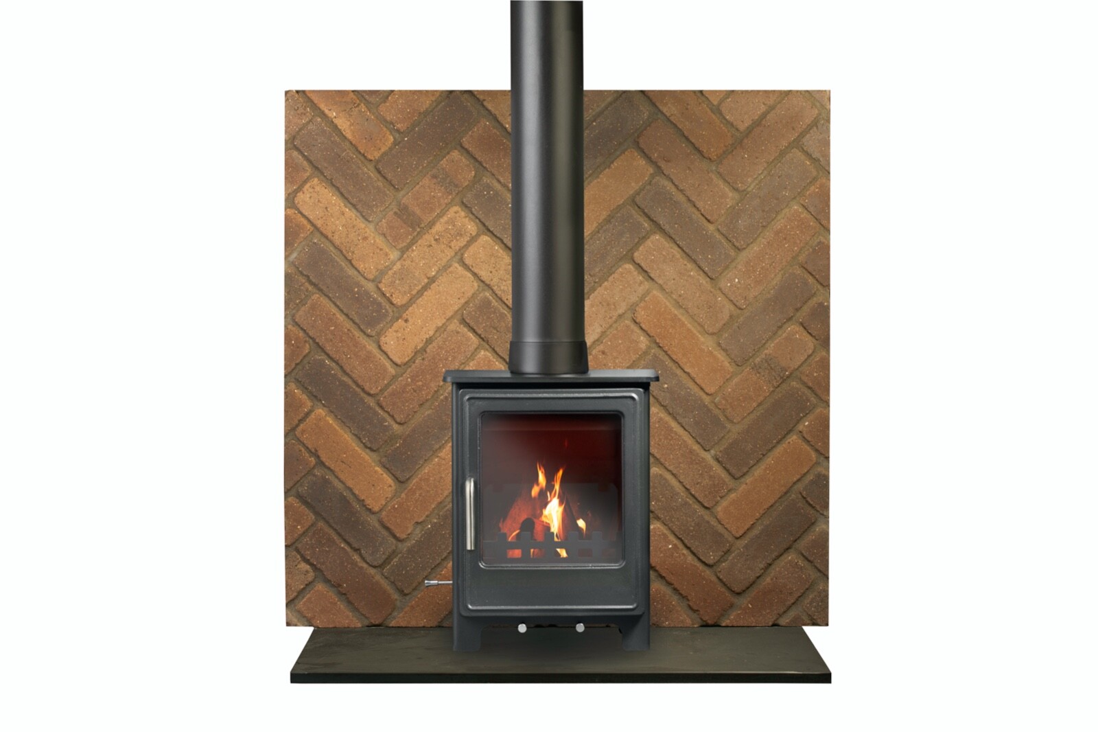 5kw Multi Fuel / Woodburning Stove Eco Design Cast Iron Log Fire Free