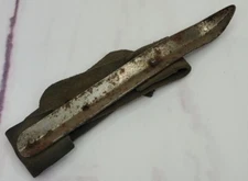 Antique Corn Husking Peg  Hook Leather Palm Loop Primitive Farm Tool