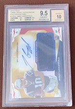 2014 Topps Finest Gold AJR-JG /50 Jimmy Garoppolo RC Rookie Patch Auto BGS 9.5