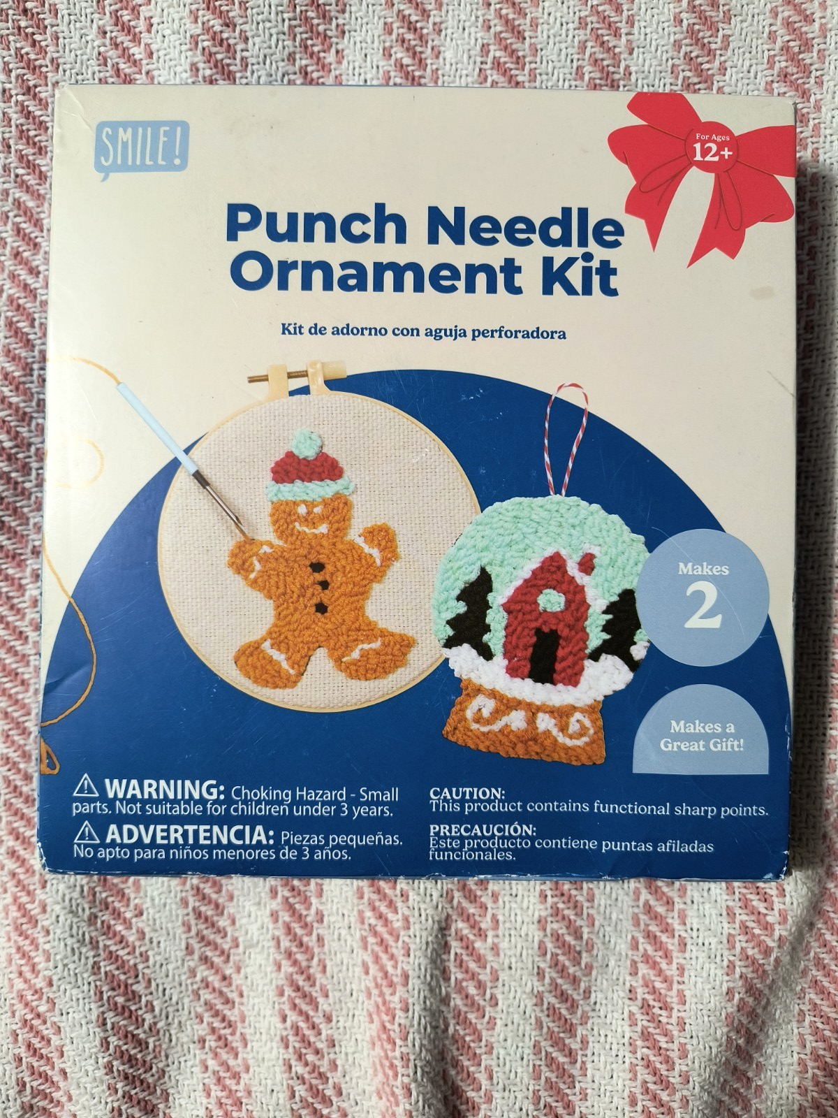 Festive Christmas Punch Needle Ornament Kit from Aldi