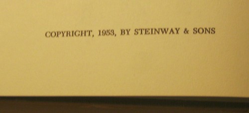People & Pianos THEODORE E STEINWAY 1953 1st Edition SIGNED by CHAS G STEINWAY - Imagen 5 de 10